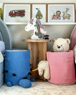 Cestino per bambini Unicorno NARROTI Cotone Rosa