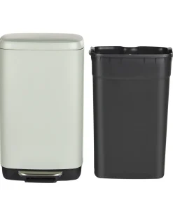 Cestino per i rifiuti 30 L ECOCOLLECT Metallo Verde chiaro