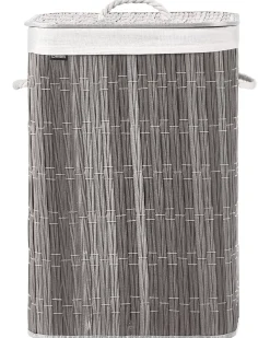 Cesto per la biancheria Con coperchio TRANCURA Tessuto Grigio 72 L