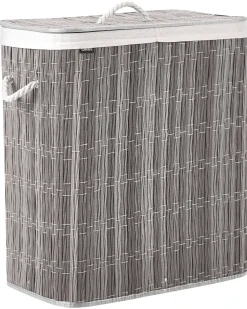 Cesto per la biancheria Con coperchio ARRAIAS Tessuto Grigio 100 L
