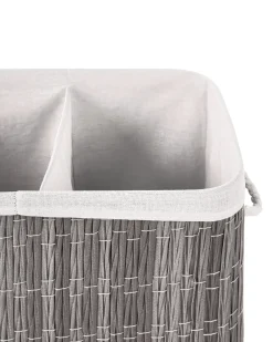 Cesto per la biancheria Con coperchio ARRAIAS Tessuto Grigio 100 L