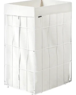 Cesto per la biancheria Con coperchio APOTERI Metallo Bianco 72 L