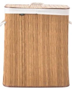 Cesto per la biancheria Con coperchio ARRAIAS Tessuto Marrone 100 L