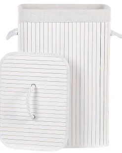 Cesto per la biancheria KOMARI Bambù Bianco 72 L