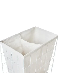 Cesto per la biancheria MIRISSA Metallo Bianco 100 L