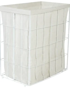 Cesto per la biancheria MIRISSA Metallo Bianco 100 L