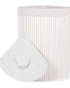 Cesto per la biancheria MATARA Bambù Bianco 57 L