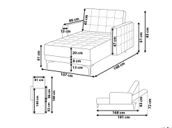Chaise longue ABERDEEN Pelle sintetica Bianco