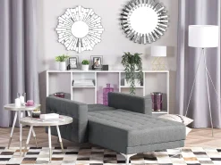 Chaise longue ABERDEEN Tessuto Grigio