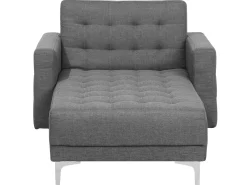 Chaise longue ABERDEEN Tessuto Grigio