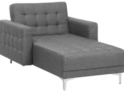 Chaise longue ABERDEEN Tessuto Grigio