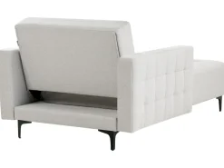 Chaise longue ABERDEEN Tessuto Grigio chiaro