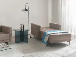 Chaise longue ABERDEEN Tessuto Tortora