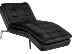 Chaise longue LOIRET Velluto Nero
