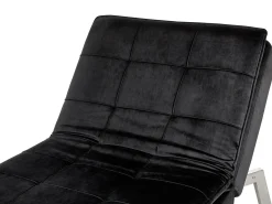 Chaise longue LOIRET Velluto Nero