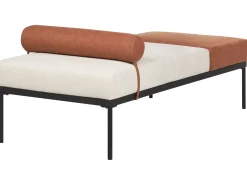 Chaise longue MALMOS Lino sintetico Marrone dorato