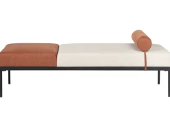Chaise longue MALMOS Lino sintetico Marrone dorato