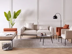 Chaise longue MALMOS Lino sintetico Marrone dorato