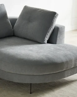Chaise longue MARUM Ciniglia Azzurro