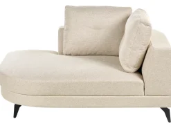 Chaise longue MARUM Lino sintetico Beige chiaro