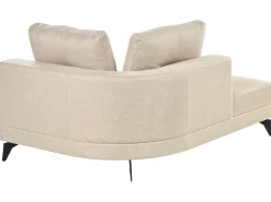 Chaise longue MARUM Lino sintetico Beige chiaro