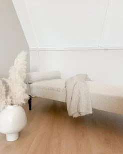 Chaise longue MAURIAC Tessuto Beige