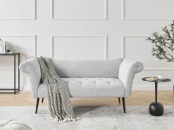 Chaise longue NANTILLY Tessuto Grigio chiaro