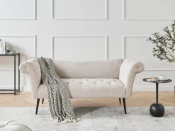 Chaise longue NANTILLY Tessuto Beige chiaro