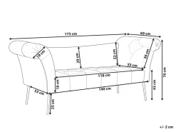 Chaise longue NANTILLY Tessuto Marrone chiaro
