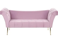 Chaise longue NANTILLY Velluto Viola chiaro