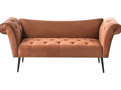 Chaise longue NANTILLY Velluto Marrone dorato