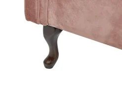 Chaise longue versione destra LATTES Velluto Rosa