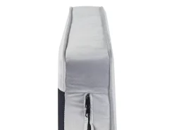 Chaise longue versione destra ALLIER Velluto Grigio chiaro
