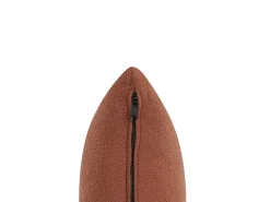 Chaise longue versione destra CHEVANNES Bouclé Rosso scuro
