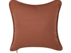 Chaise longue versione destra CHEVANNES Bouclé Rosso scuro