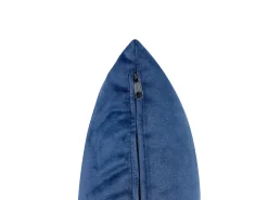Chaise longue versione destra MERI Velluto Blu marino con contenitore