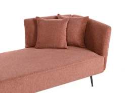 Chaise longue versione destra RIOM Tessuto Rosso