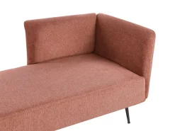 Chaise longue versione destra RIOM Tessuto Rosso