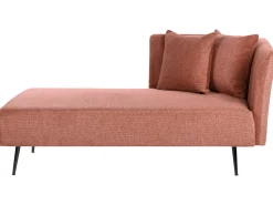 Chaise longue versione destra RIOM Tessuto Rosso