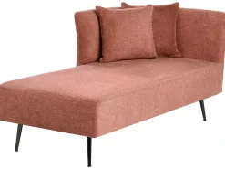 Chaise longue versione destra RIOM Tessuto Rosso