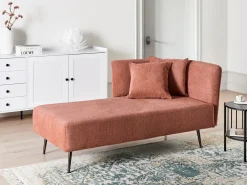 Chaise longue versione destra RIOM Tessuto Rosso