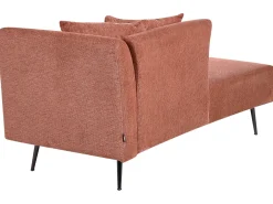 Chaise longue versione destra RIOM Tessuto Rosso