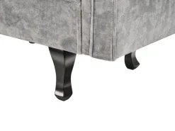 Chaise longue versione destra LATTES II Velluto Grigio con cuscino