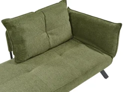 Chaise longue versione destra ROCAMADOUR Tessuto Verde