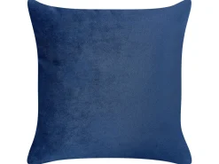 Chaise longue versione sinistra MERI Velluto Blu marino con contenitore