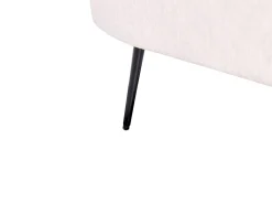 Chaise longue versione sinistra ARCEY Tessuto Marrone