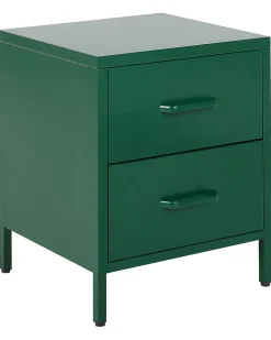 Comodino 2 cassetti MALAVI Metallo Verde