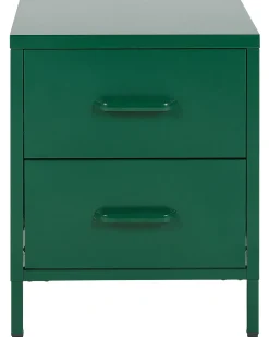 Comodino 2 cassetti MALAVI Metallo Verde