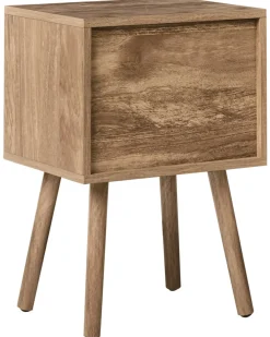 Comodino 2 cassetti RONGE Marrone chiaro