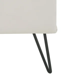 Comodino 1 cassetto BETIN Pelle sintetica Bianco